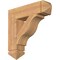 Ekena Millwork Funston Arts & Crafts Smooth Bracket, Western Red Cedar, 5 1/2"W x 24"D x 24"H BKT06X24X24FST03SWR - alternate 1